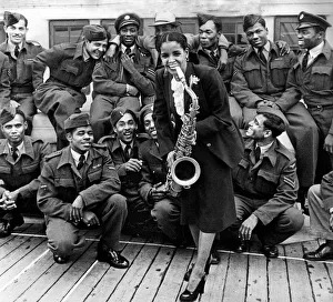 Saxaphone Prints: Mona Baptise Blues Singer June 1948 Empire Windrush arrives in Britain with 409