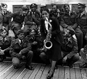 Saxaphone Prints: Mona Baptise Blues Singer June 1948 Empire Windrush arrives in Britain with 409