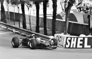 Monaco Grand Prix practice 1966. 22nd May 1966. Camera fixed to front of car