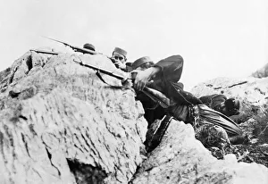 Montenegrin soldiers seen here fight elements of the Austro - Hungarian invasion forces