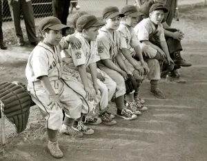 Montreal Canada - June 1960 Baseball in the Little league between the Indians