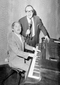 Morecombe & Wise are pictured at Coventrys Hotel Leofric where they are appearing in