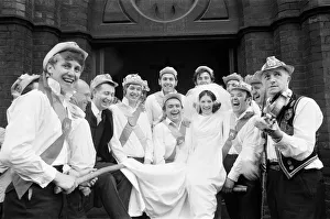 00960 Prints: Morris Men at a wedding in South Bank, Middlesbrough. 1971