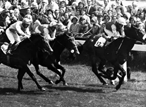 Morston with jockey Eddie Hide winning the Derby at Epsom - June 1973