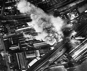 Holland Prints: Mosquito bombers attack the Stork Engineering and Diesel Works at Rengelo, Holland