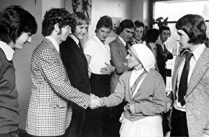 Mother Teresa visiting Bishop Ullathorne school in Coventry