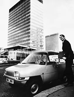 Automobiles Prints: Motor Cars - E Registration Enfield 8000 is the first electric car to go into production