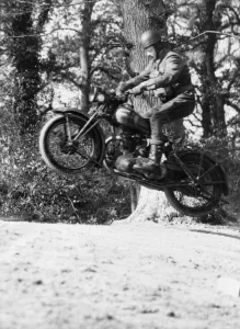 Motor Cycle training at Driving & Maintenance School in the Lake District May1942