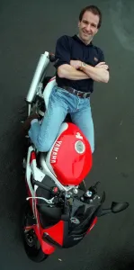 Core69 Prints: MOTOR RACING BIKE CHAMPION NIALL MCKENZIE January 1999 KIRKCALDY PICTURED WITH YAMAHA R 6