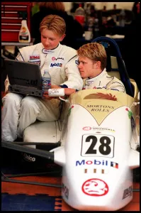 Motor Racing Brothers John And Ryan Dalziel August 1998 On The First Steps Of The Ladder