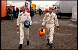 Motor Racing Brothers John And Ryan Dalziel August 1998 On The First Steps Of The Ladder