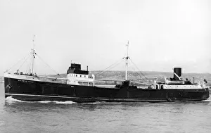 00094 Prints: The motor vessel Anglian Coast belonging to Coast Lines Ltd. 28th November 1953