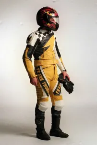 Crash Helmets Prints: Motorbike suits December 1998 Frank Thomas Leathers