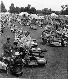 Motorcycles National Scooter Rally at St Albans DBase MSI circa 1960s