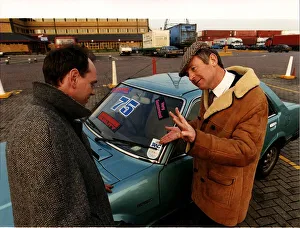 Salesman Prints: Motors Second Hand a salesman selling a used car to a customer