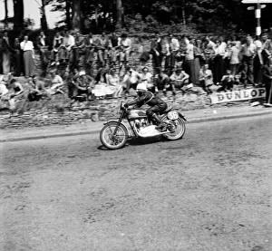 Motorcycling Prints: Motorsport. Isle of Man TT Races 1953 J. W. Woodelson
