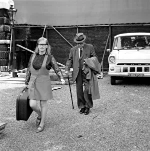 Moving Prints: Moving day in Downing Street: Mr. Wilson senior father of Harold Wilson leaves No 10 by