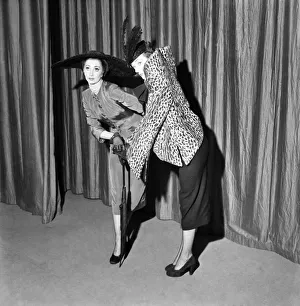 Moyra Fraser and Betty Marsden seen in the Air on a Shoestring'play