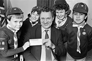 Cheques Prints: Mr Brian Carter, the secretary of Huddersfield Third World Committee