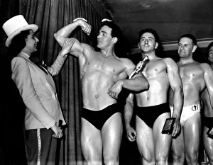 Mr Britain Event 1951 Winner Hubert Thomas (Swansea) Arnold Dyson (Liverpool