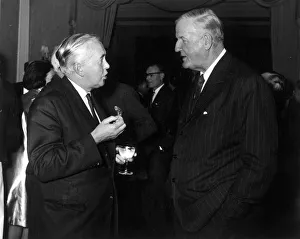 Mr Cecil King with the Prime Minister Harold Wilson at the Savoy Hotel for the book