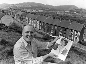 Mr Colin Macfarlane of Pontypridd with the manuscript of the book that he has written