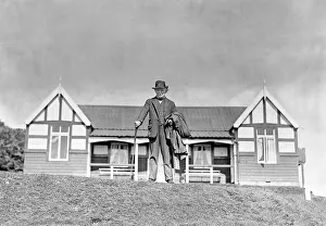 1917 Prints: Mr David Lloyd George MP leader of the Liberal party on holiday in Wales