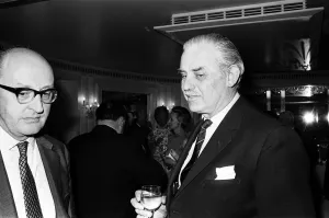 Dinner Prints: Mr Edward Pickering and Mr John Rickman at the Daily Mirror Punters Club Dinner