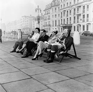 East Sussex Prints: Mr Fred Neil whos playing the role of Father Christmas at Brighton stores