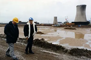 Power Station Prints: Mr Fred Relton, Wimpey Projects manager and Andy Dingsdale, project manager of Enron