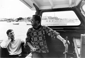 Mr John Cobbold chairman of Ipswich FC on board Cobbolds Yacht at Felixstowe with daily