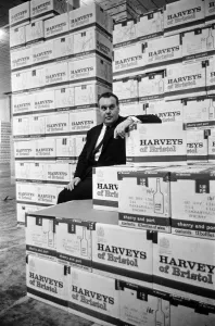 Wine Prints: Mr Keith Showering, 37, Managing Director of Harveys of Bristol. 22nd March 1967
