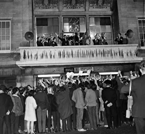 Balcony Prints: Mr. Kenneth Baker the Conservative candidate and his wife (on his right