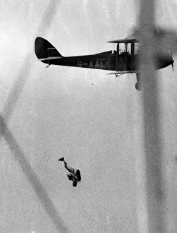 Parachute Prints: Mr A L Harris, an English professional parachute-jumper
