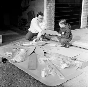 Boating Prints: Mr Larry Cooper has just received a kit of parts to build a Mirror'dinghy