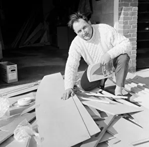 00998 Prints: Mr Larry Cooper has just received a kit of parts to build a Mirror'dinghy