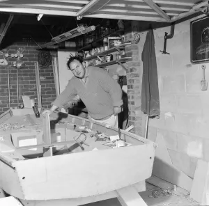 Boating Prints: Mr Larry Cooper who received a kit of parts to build a Mirror