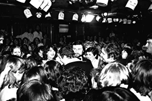 Mr Macho, Lewis Collins visits Newcastle nightclub Tuxedo Junction 09 / 01 / 81