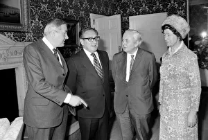Mr. and Mrs. Callaghan. Mr. N. Wilson and Dr. Kissinger. February 1975 75-00939