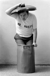 Mr. Nasty: Mr. Nasty, alias broadcaster John Forrest (25) who conducts Britain