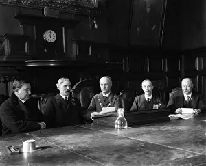 Mr Ramsay MacDonald handing his nomination papers for the Woolwich By-Election to