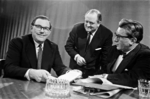 Broadcaster Prints: Mr Reginald Maudling, Chancellor of the Exchequer at the BBC studios to appear on