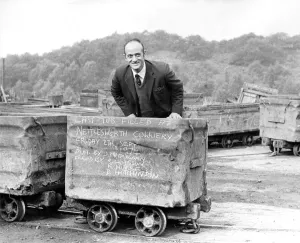 00062 Prints: Mr. Richard Jones with the last tub from Nettlesworth Colliery