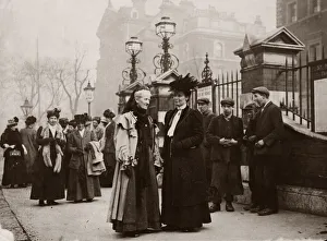 Rights Prints: Mrs Charlotte Despard LEFT Suffragette Circa 1908 Despard became a member of