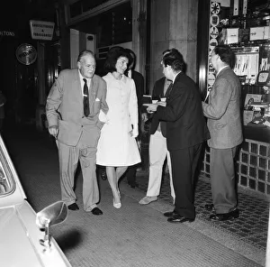 Mrs Jacqueline Kennedy, wife of the late American President John F Kennedy