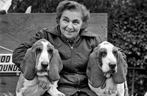 00051 Prints: Mrs. Joan Walker and Dogs: Mrs. Joan Walker of Reading has got a record at Cruft