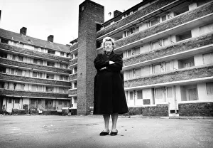 Derelict Prints: Mrs Katie Williams ex-resident of Gerard Gardens who has now been re-housed to a new home