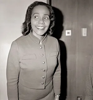 Civil Rights Prints: Mrs Martin Luther King January 1969 Wife of the late civil right leader who was