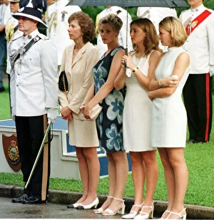 Emotional Prints: Mrs Patten and daughters at Government house June 1997 As Governor Chris Patten