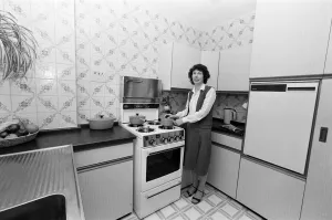 Mrs Singleton of Croydon has had her kitchen done up by a new cheap method that entails